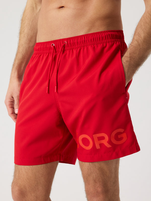 BJÖRN BORG Borg Swim Shorts Pompeian Red