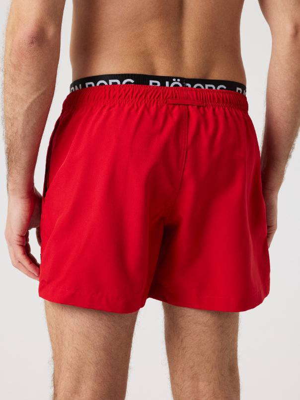 BJÖRN BORG Borg Elastic Swim Shorts Pompeian Red