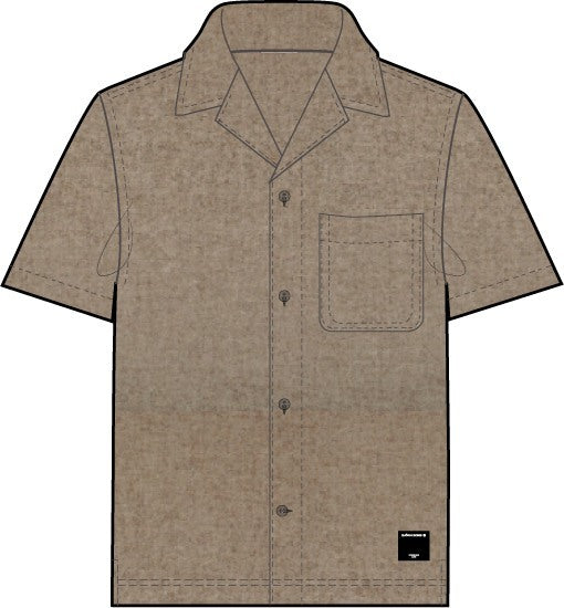 BJÖRN BORG Borg Toweling Pool Shirt Taupe Melange