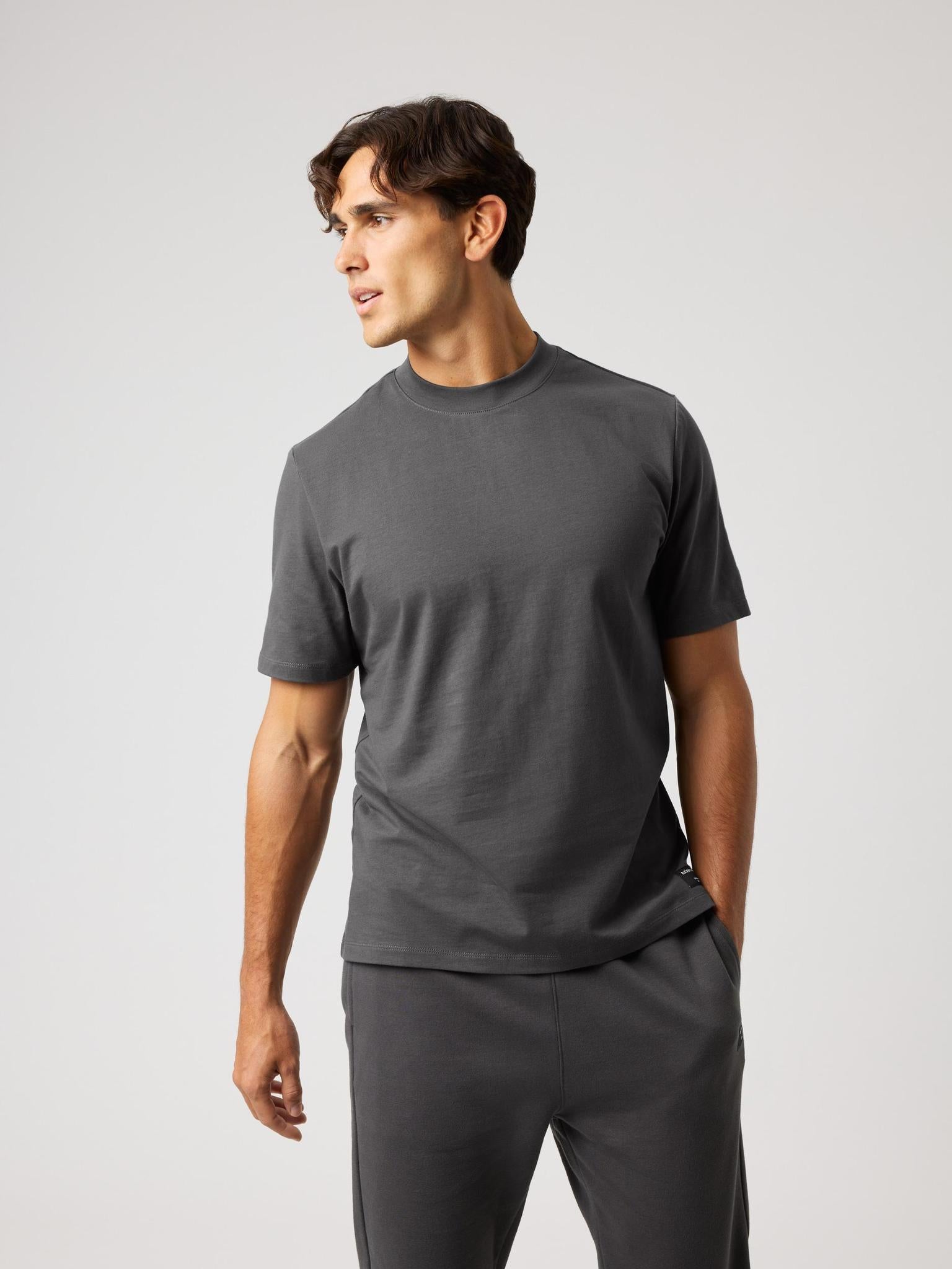 BJÖRN BORG Centre High Neck T-shirt Asphalt