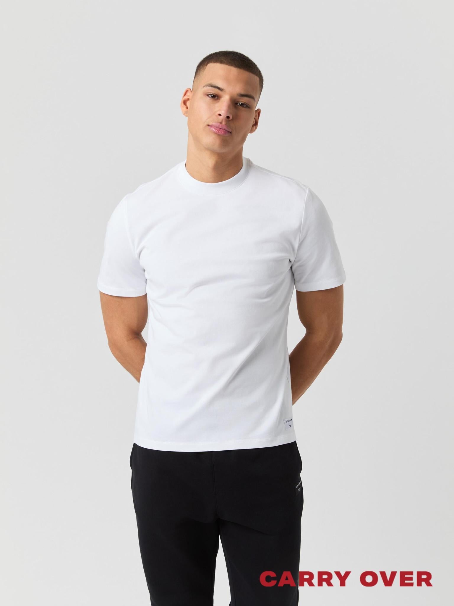 BJÖRN BORG Centre High Neck T-shirt Brilliant White