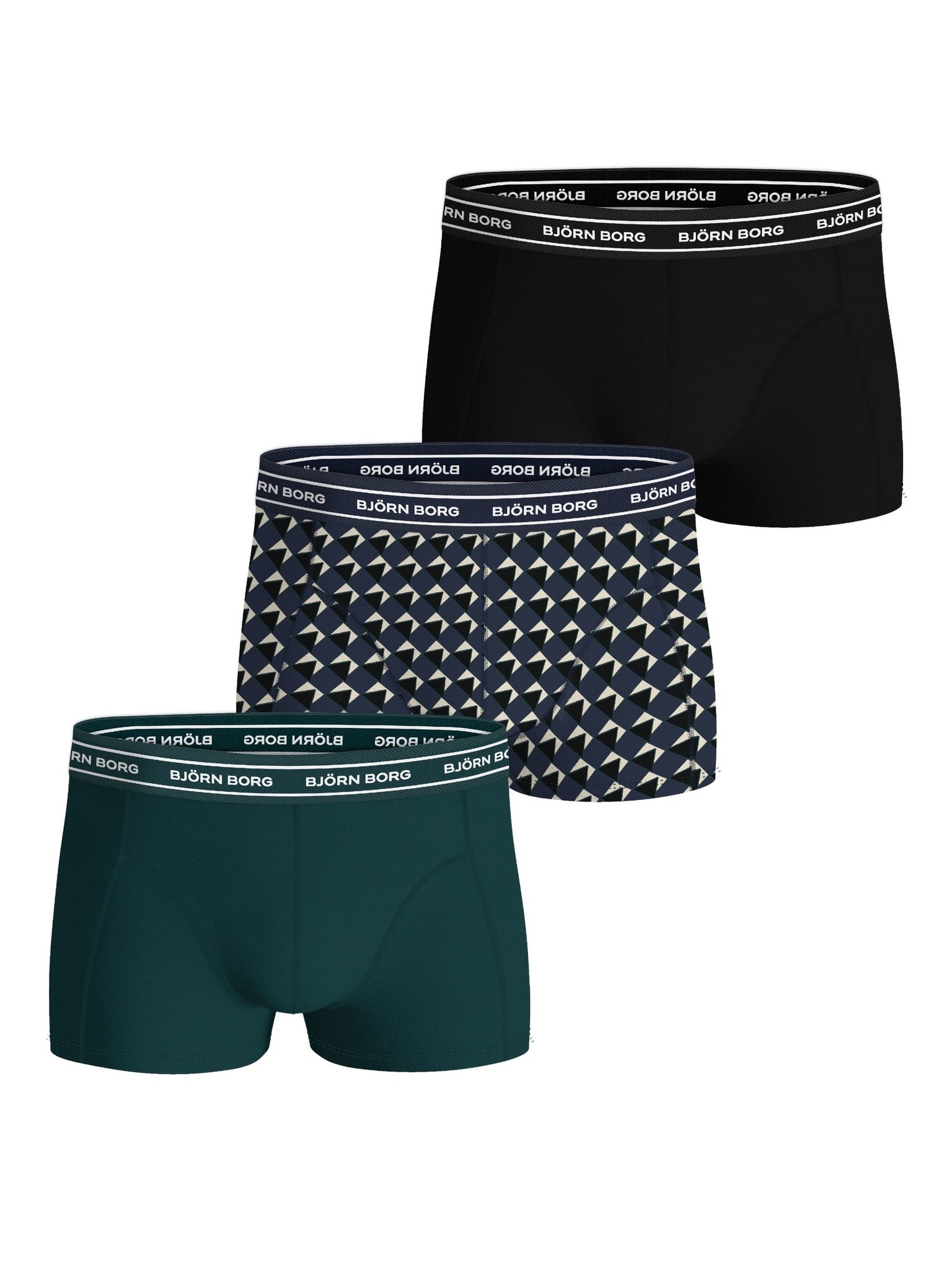 BJÖRN BORG Organic Cotton Stretch Trunk 3p Multipack 1