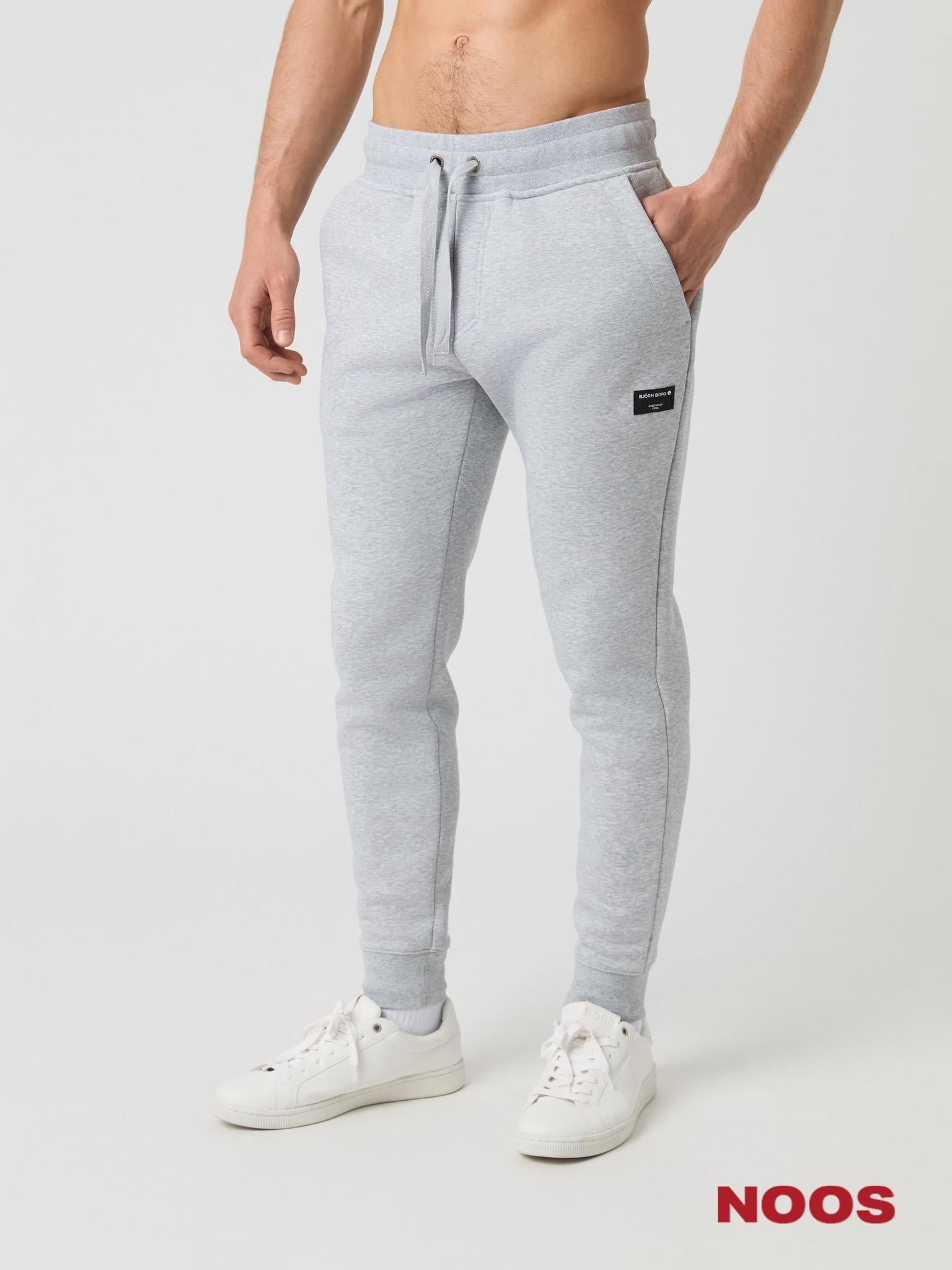 BJÖRN BORG Centre Tapered Sweatpants Light Grey Melange