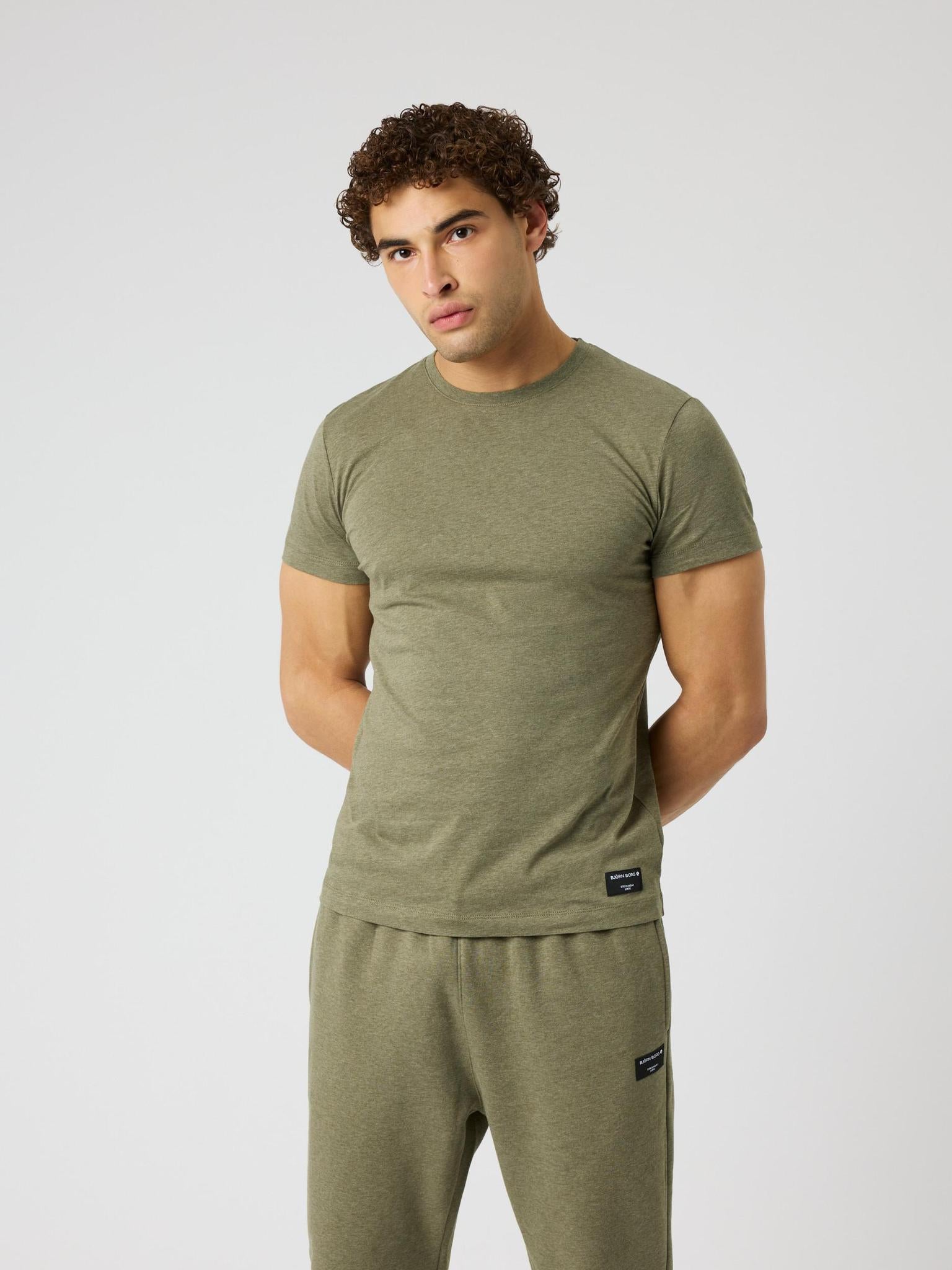 BJÖRN BORG Centre T-shirt Winter Moss Melange