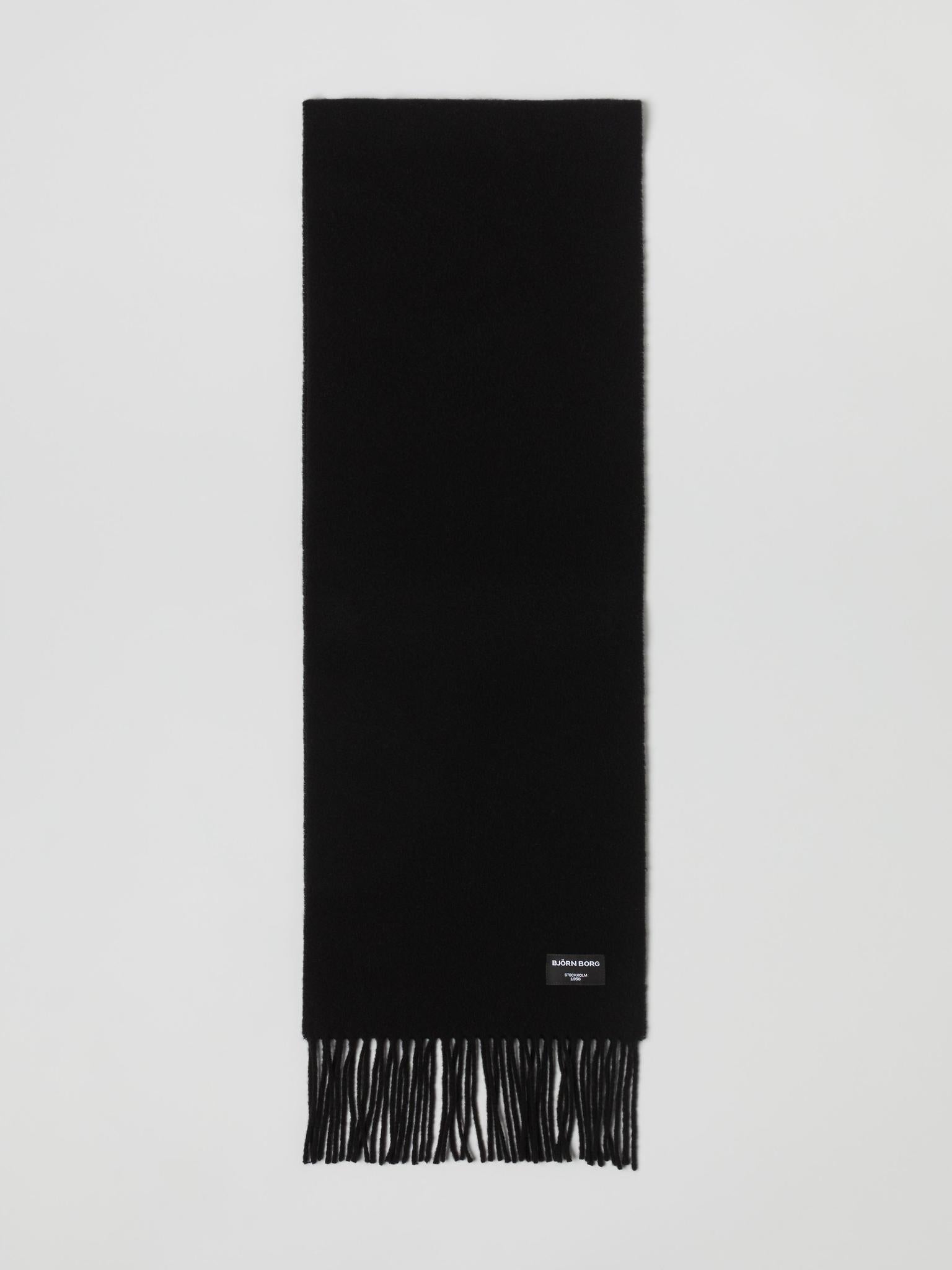 BJÖRN BORG Centre Wool Scarf Black Beauty