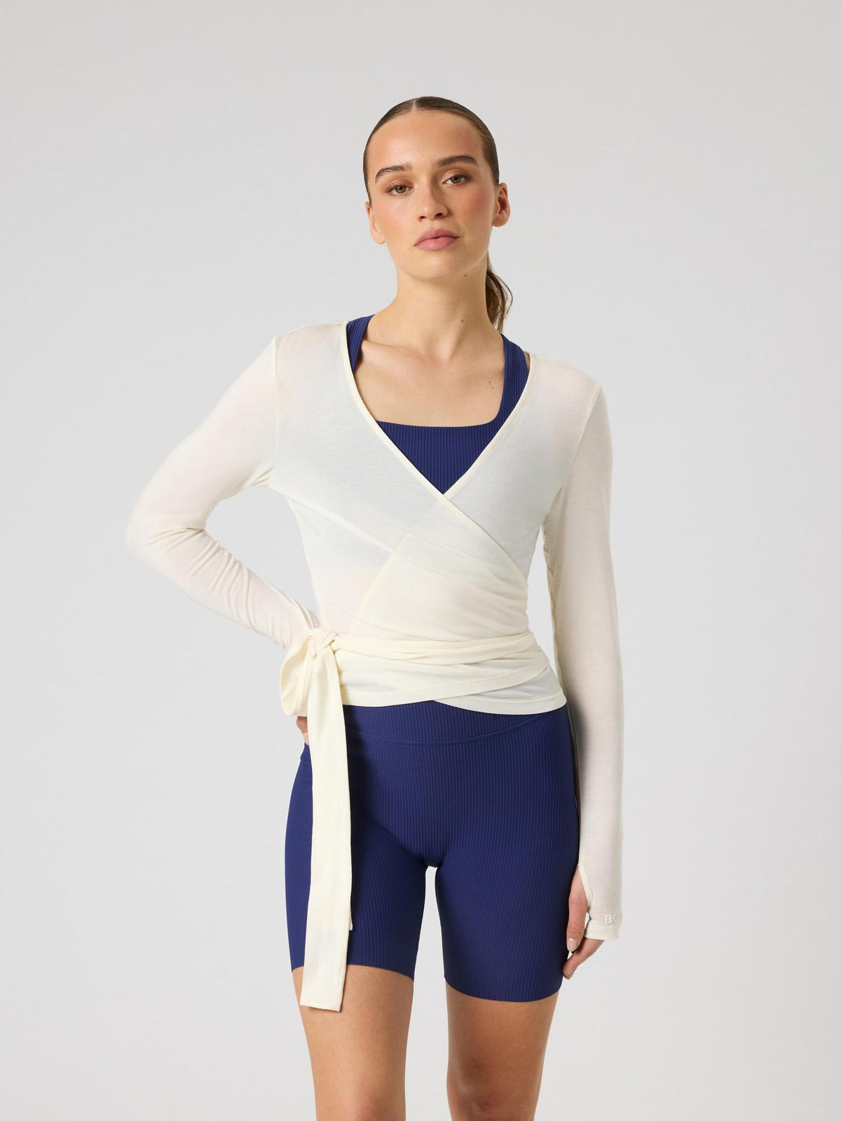 BJÖRN BORG Studio Wrapped Top Tofu