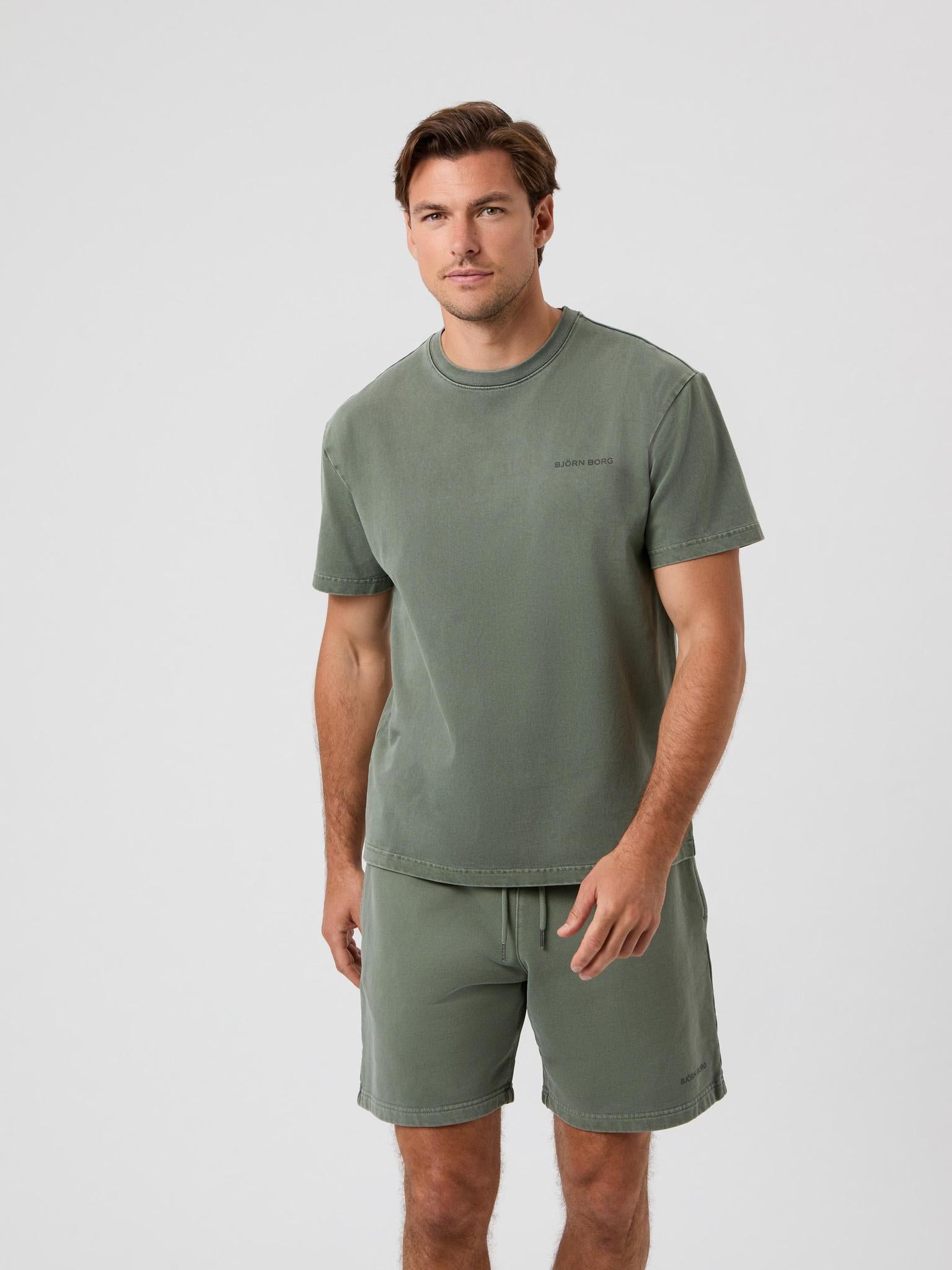 BJÖRN BORG Borg Oversized Washed T-shirt Thyme