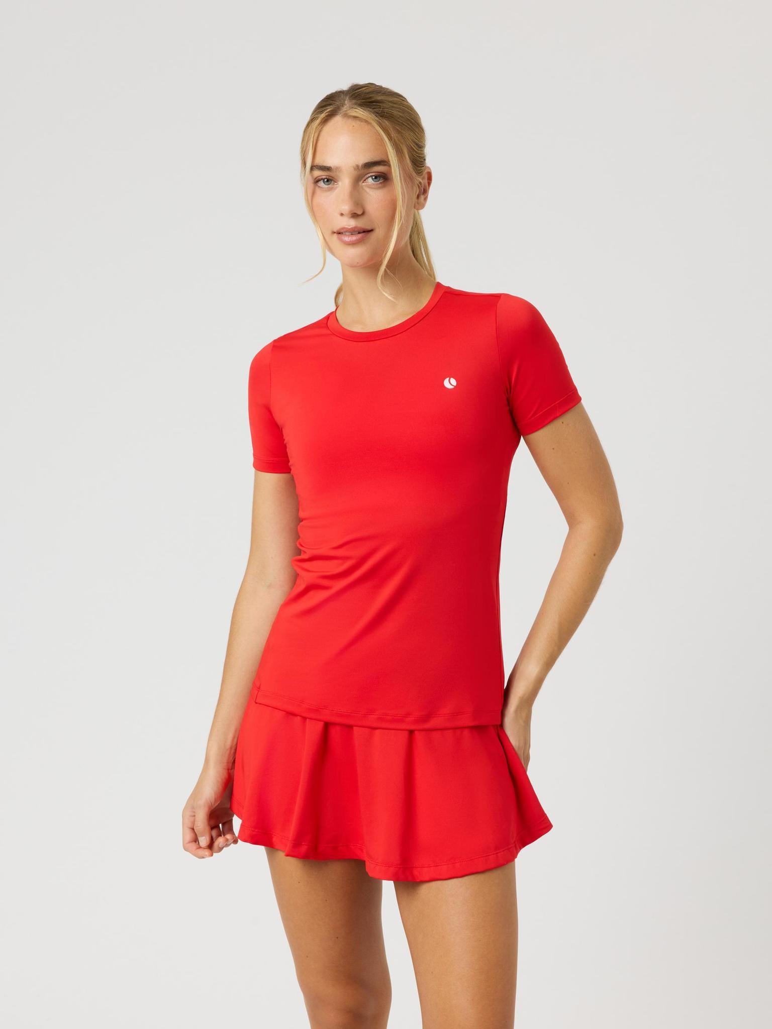 BJÖRN BORG Ace Slim T-shirt Flame Scarlet