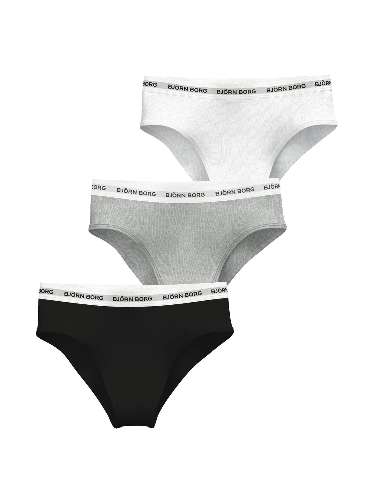 BJÖRN BORG Logo Highwaist Brief 3p Multipack 1 (MP001)