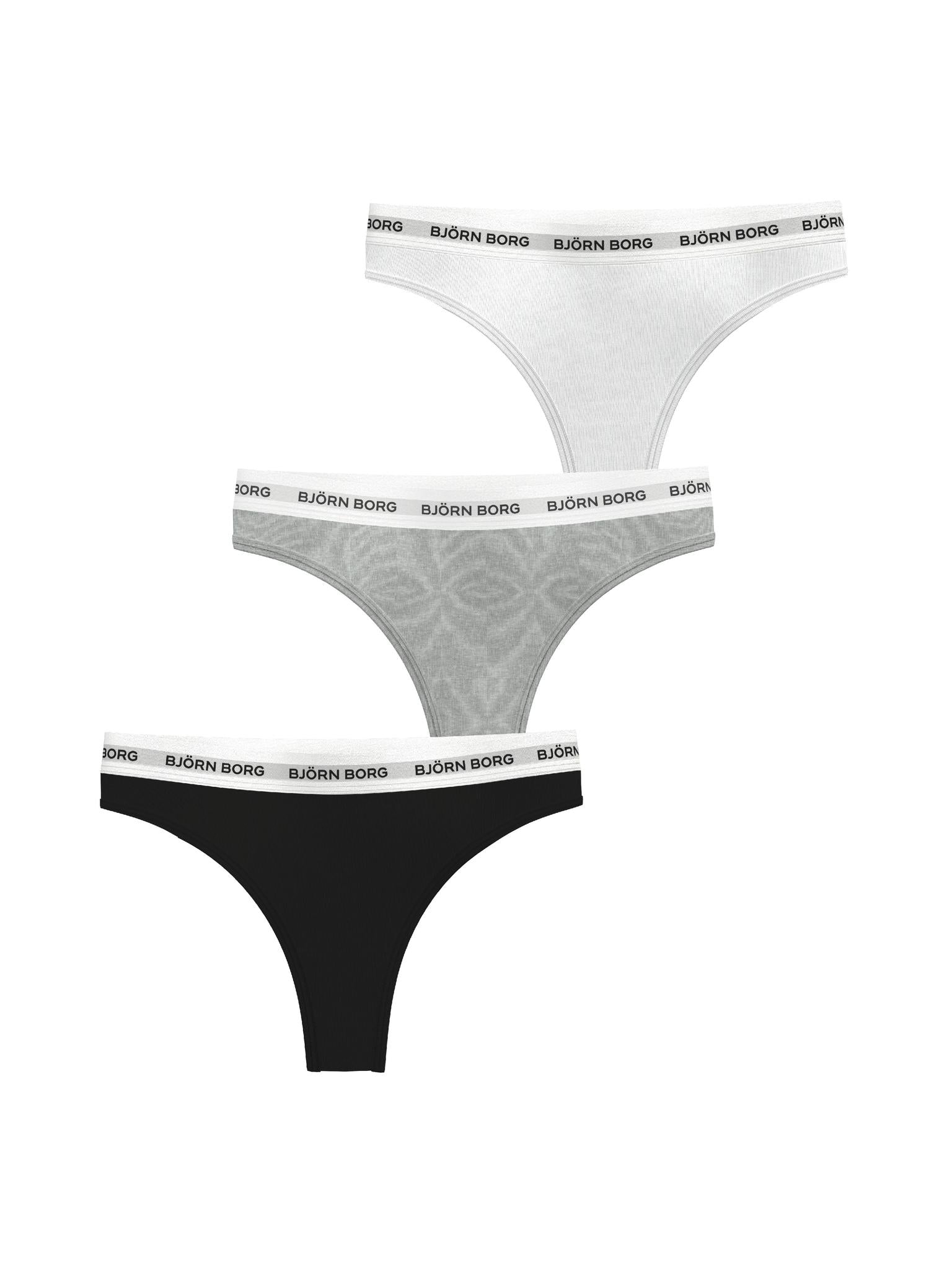BJÖRN BORG Logo Thong 3p Multipack 1