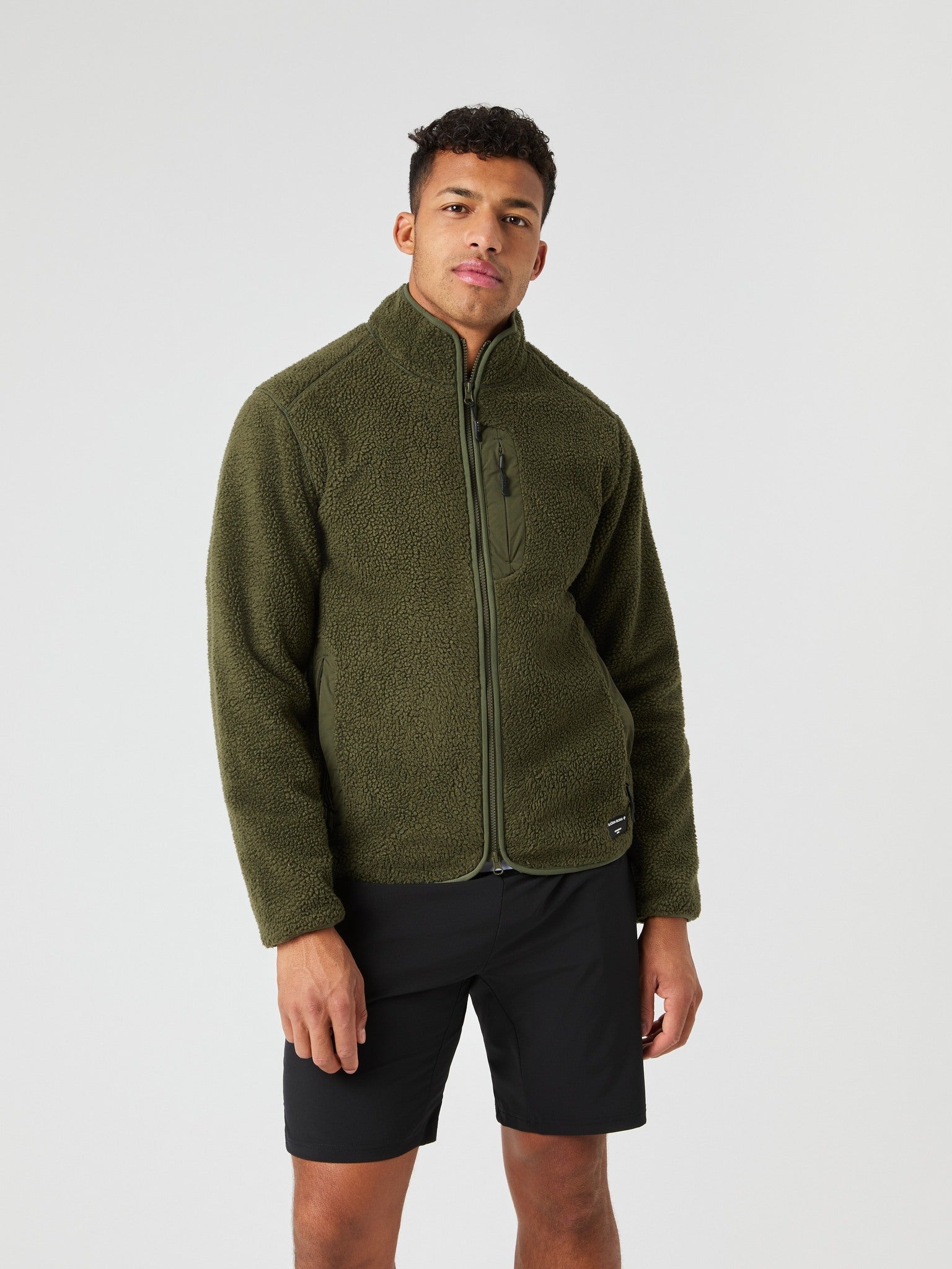 BJÖRN BORG Centre Pile Jacket Forest Night