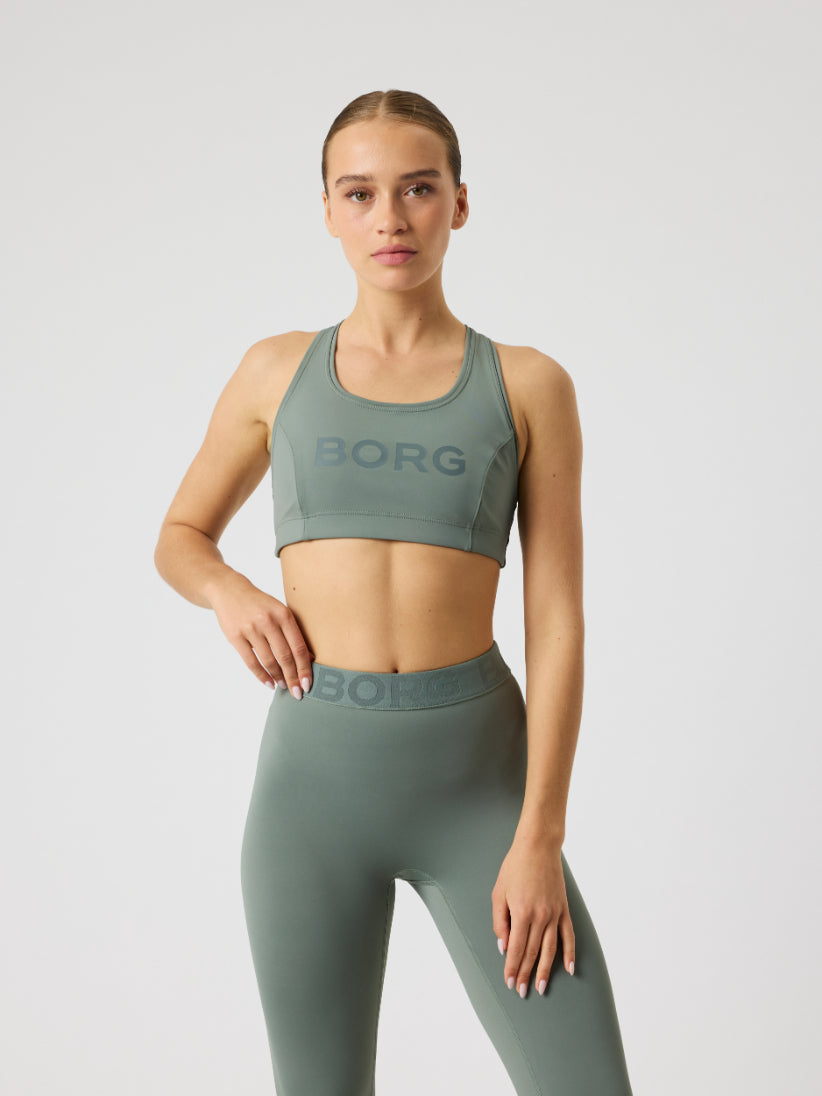 BJÖRN BORG Borg Mid Support Sports Bra Agave Green
