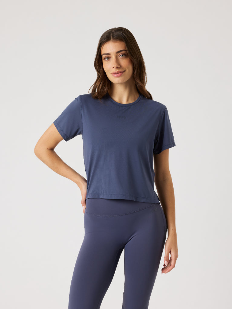 BJÖRN BORG Borg Cropped T-shirt Odyssey Gray