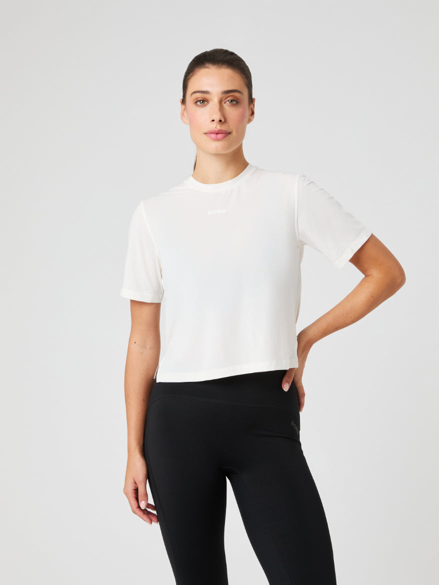 BJÖRN BORG Borg Cropped T-shirt Tofu