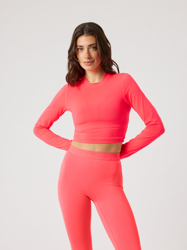 BJÖRN BORG Studio Soft Cropped Longsleeve Diva Pink