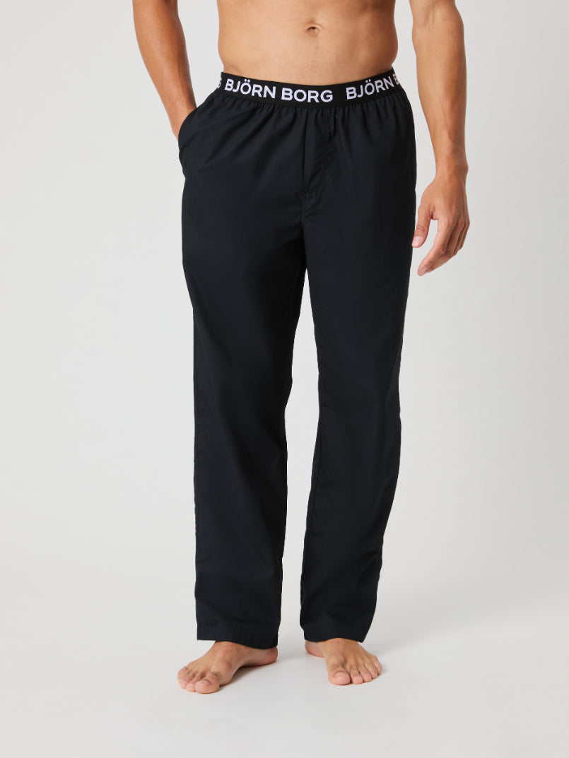 BJÖRN BORG Core Woven Logo Pyjama Pants Black Beauty