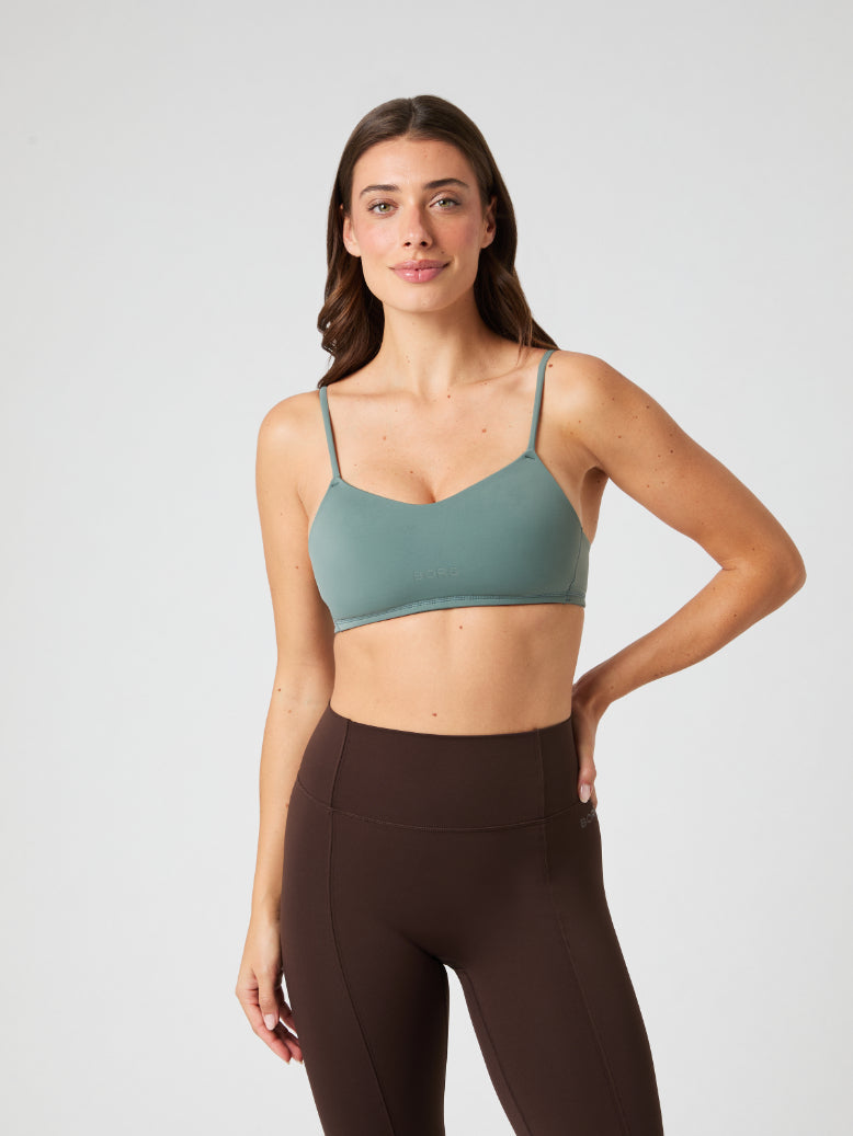 BJÖRN BORG Studio Soft Padded Bra Balsam Green