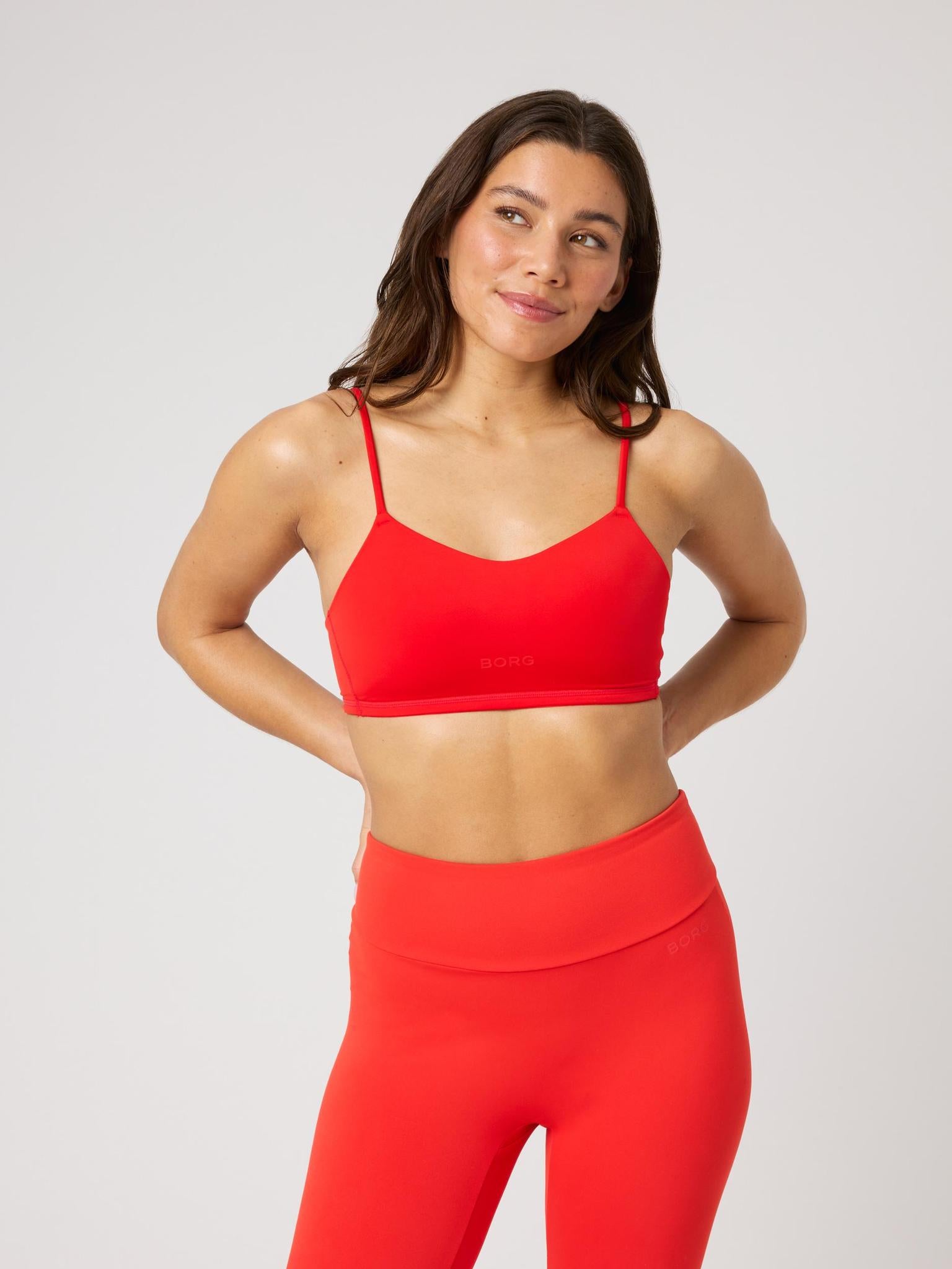 BJÖRN BORG Studio Soft Padded Bra Flame Scarlet