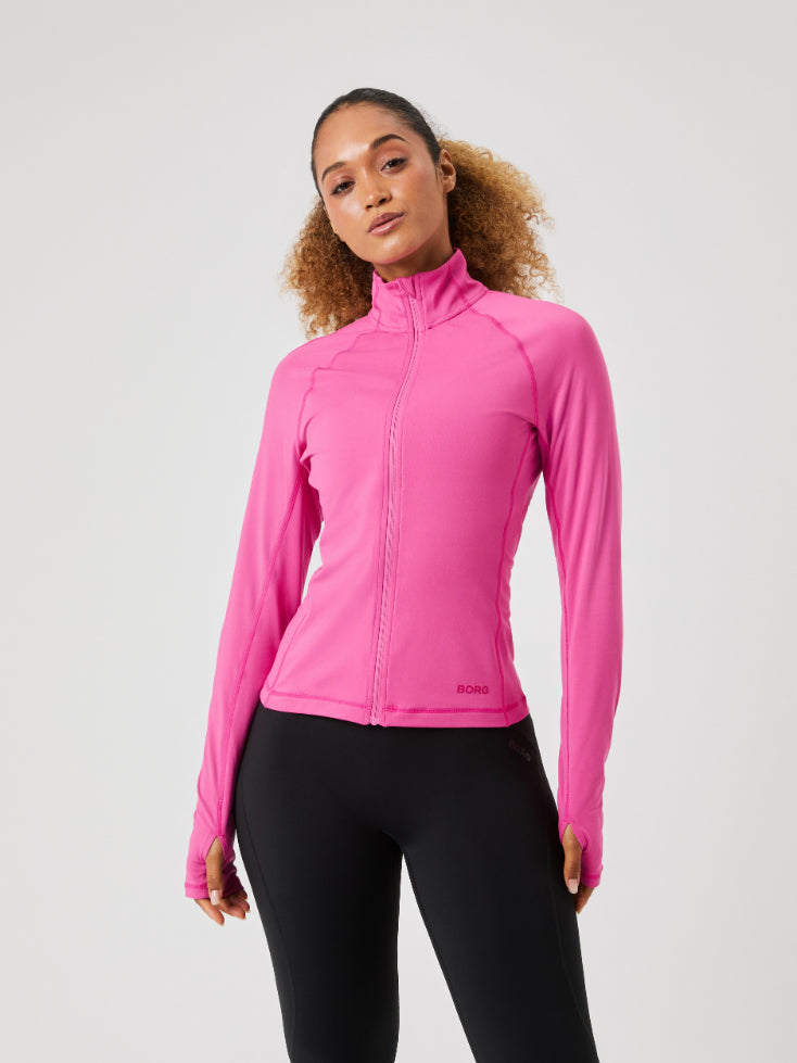 BJÖRN BORG Borg Full Zip Midlayer Ibis Rose
