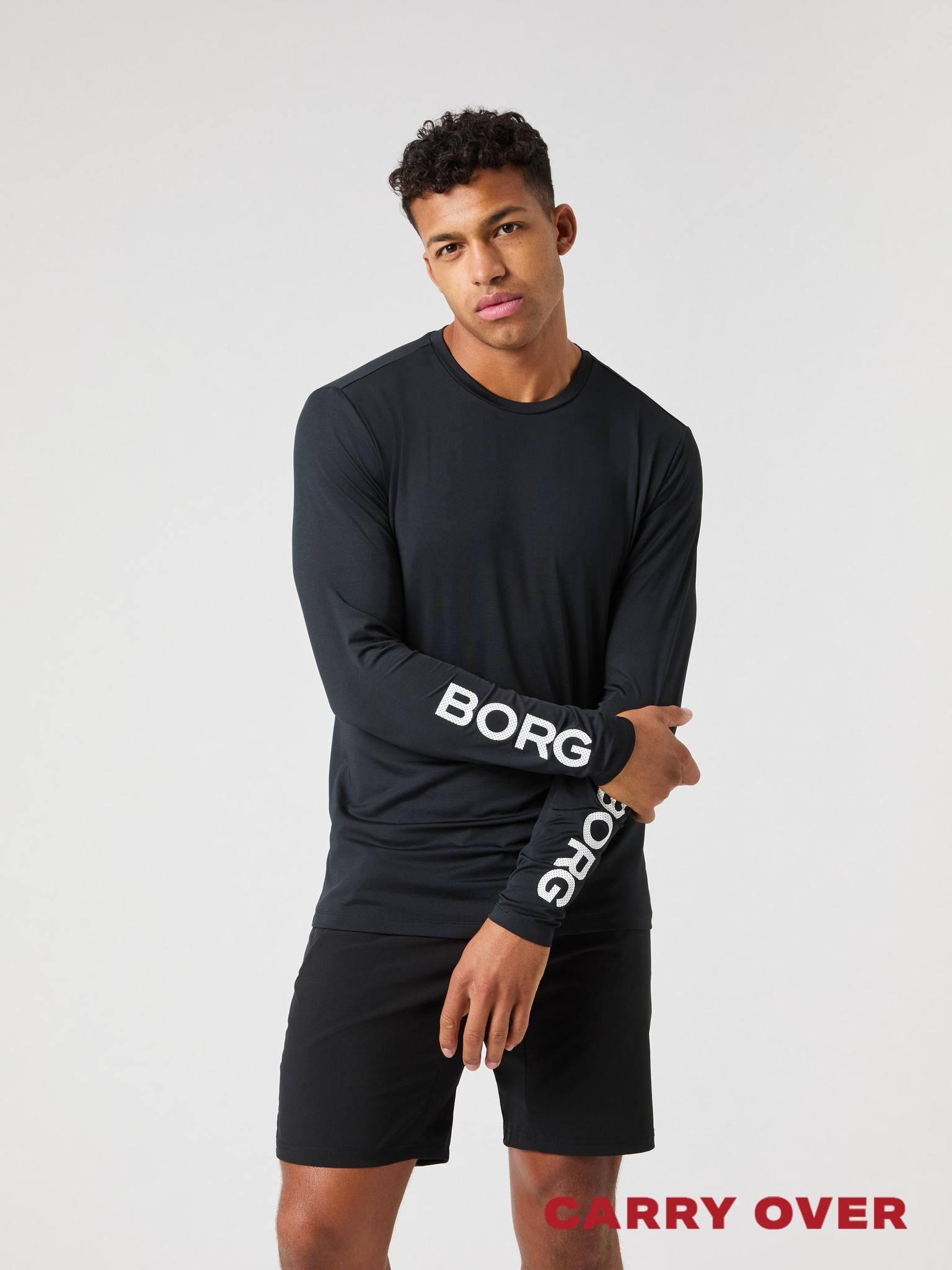 BJÖRN BORG Borg Long Sleeve T-shirt Black Beauty
