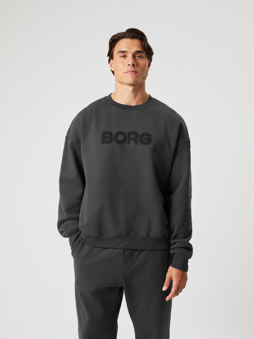 BJÖRN BORG Borg Oversized Sweatshirt Asphalt