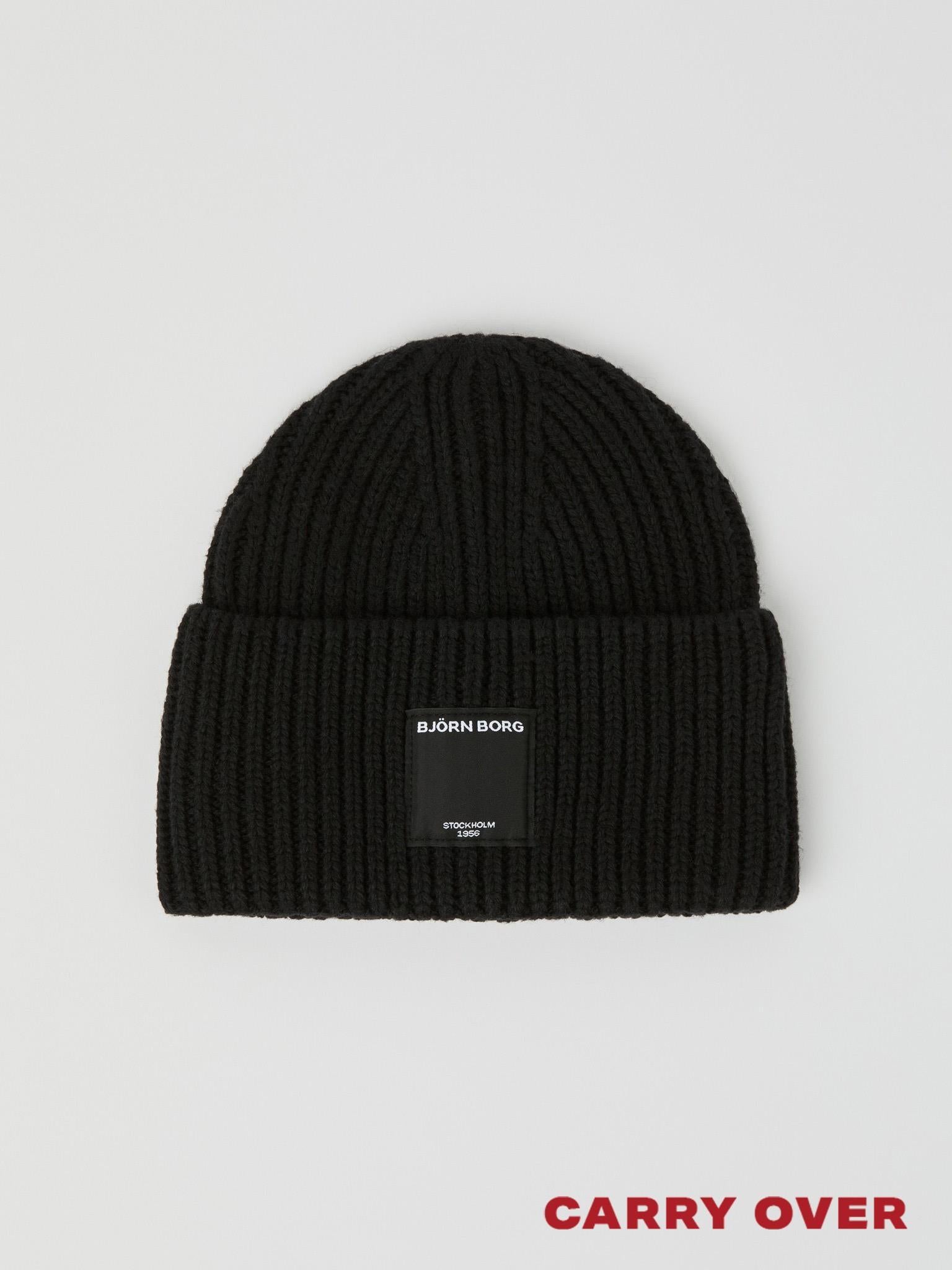 BJÖRN BORG Centre Knit Beanie Black Beauty