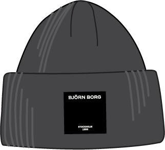 BJÖRN BORG Centre Knit Beanie Asphalt