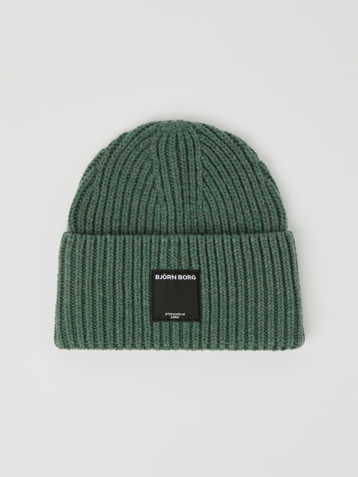 BJÖRN BORG Centre Knit Beanie Balsam Green