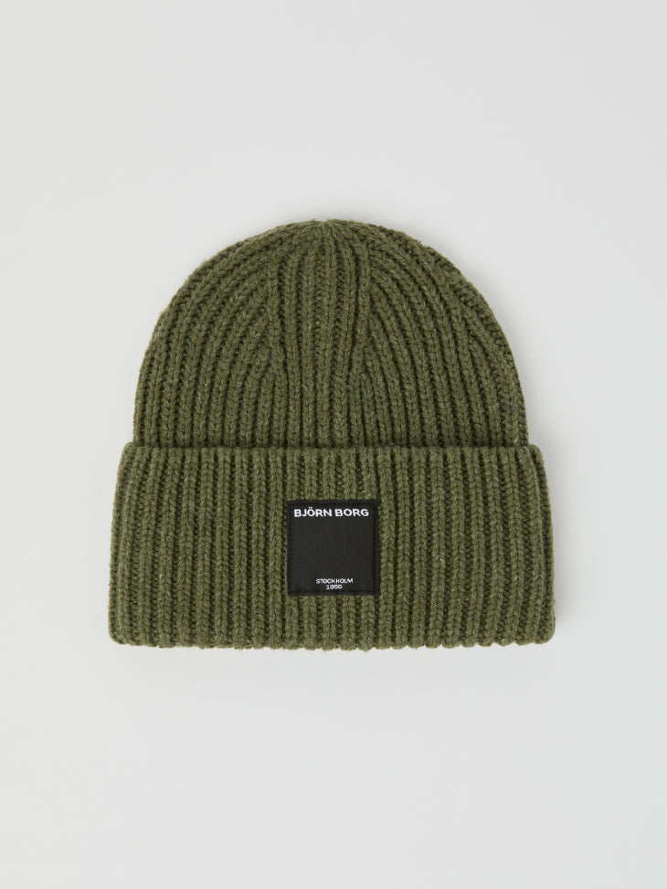 BJÖRN BORG Centre Knit Beanie Dusty Olive