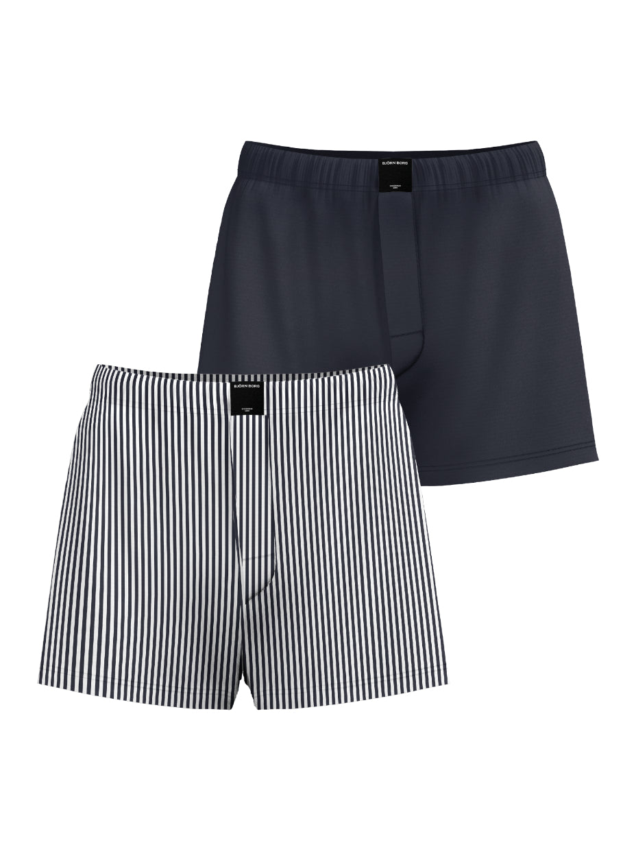 BJÖRN BORG Cotton Stretch Woven Boxer Shorts 2p Multipack 3