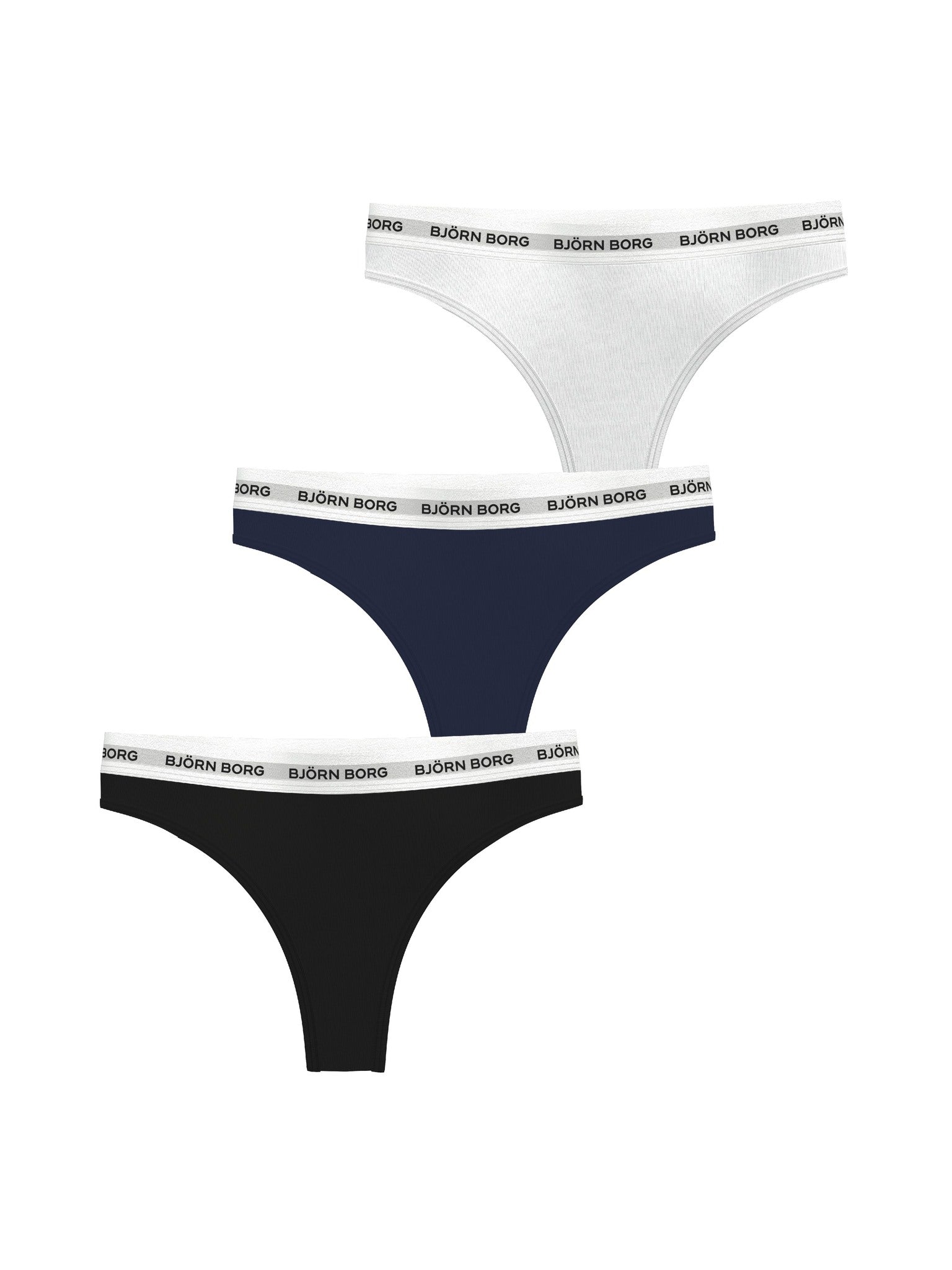 BJÖRN BORG Logo Thong 3p Multipack 1