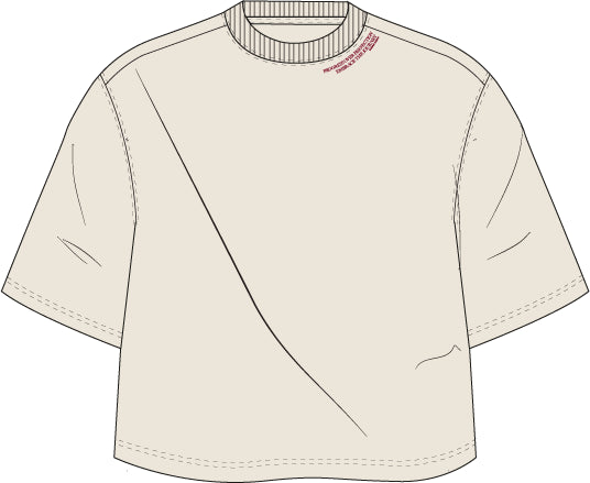 BJÖRN BORG Jessie Jazz Oversized Cropped T-shirt Birch