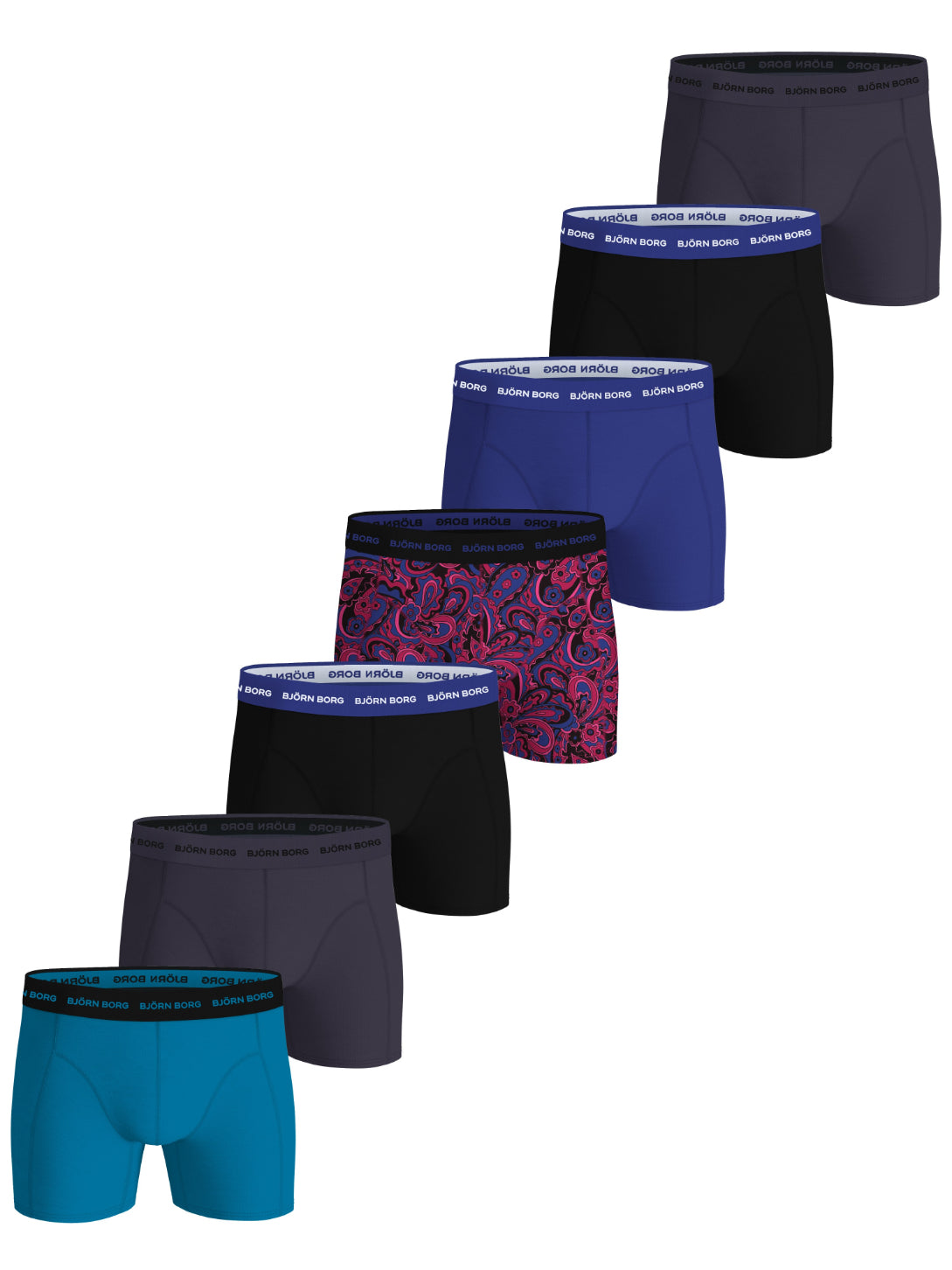 BJÖRN BORG Cotton Stretch Boxer 7p Multipack 1