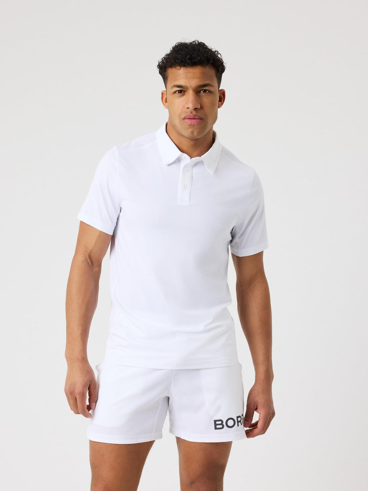 BJÖRN BORG Borg Sports Polo Shirt Brilliant White