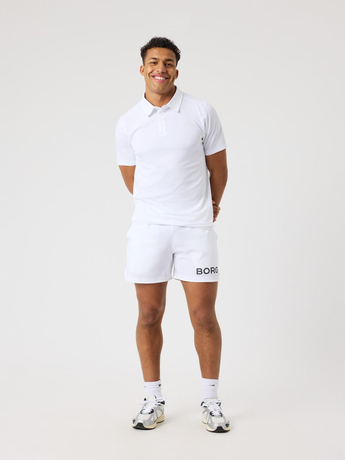 BJÖRN BORG Borg Sports Polo Shirt Brilliant White