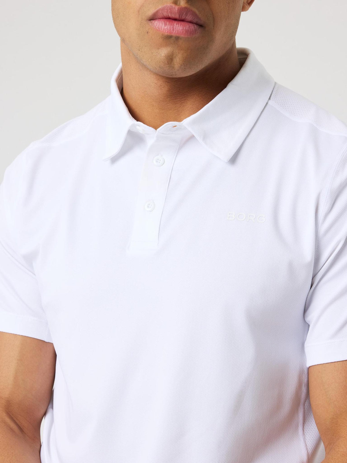 BJÖRN BORG Borg Sports Polo Shirt Brilliant White