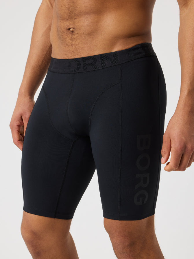 BJÖRN BORG Borg Short Training Tights Black Beauty