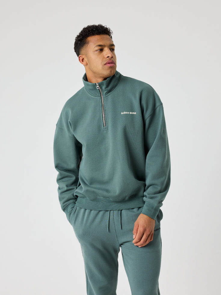BJÖRN BORG Borg Oversized Half-zip Balsam Green