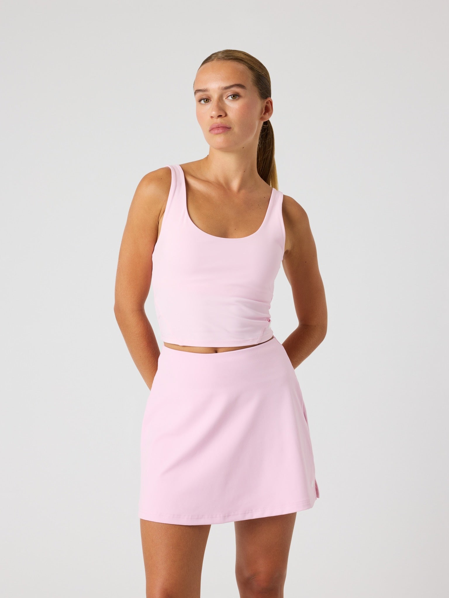 BJÖRN BORG Ace 2 IN 1 Cropped Tank Pink Lady