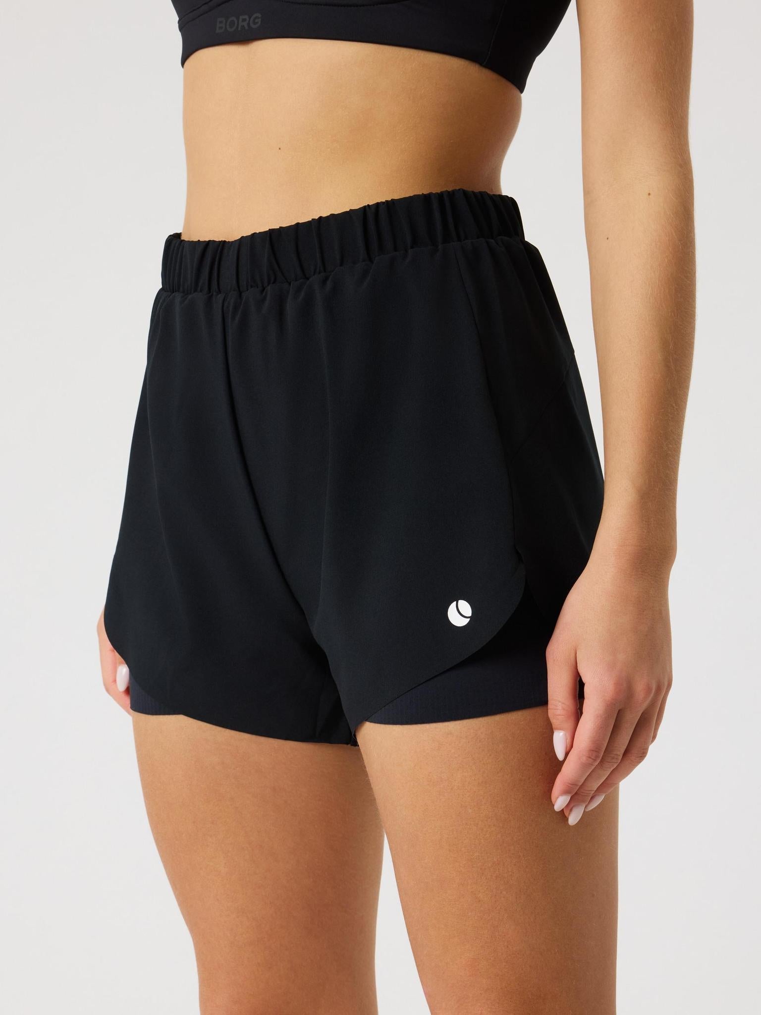 BJÖRN BORG Ace 2 IN 1 Shorts Black Beauty