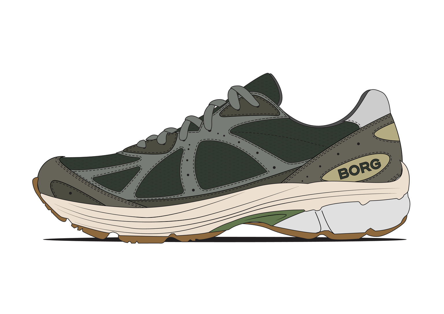 BJÖRN BORG Prime Court Olive