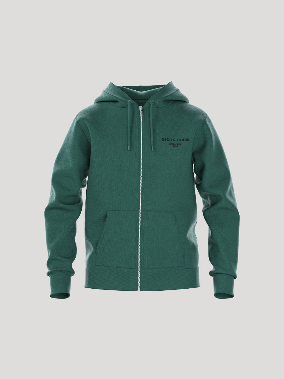 BJÖRN BORG Borg Essential 1 Zip Hoodie Posy Green