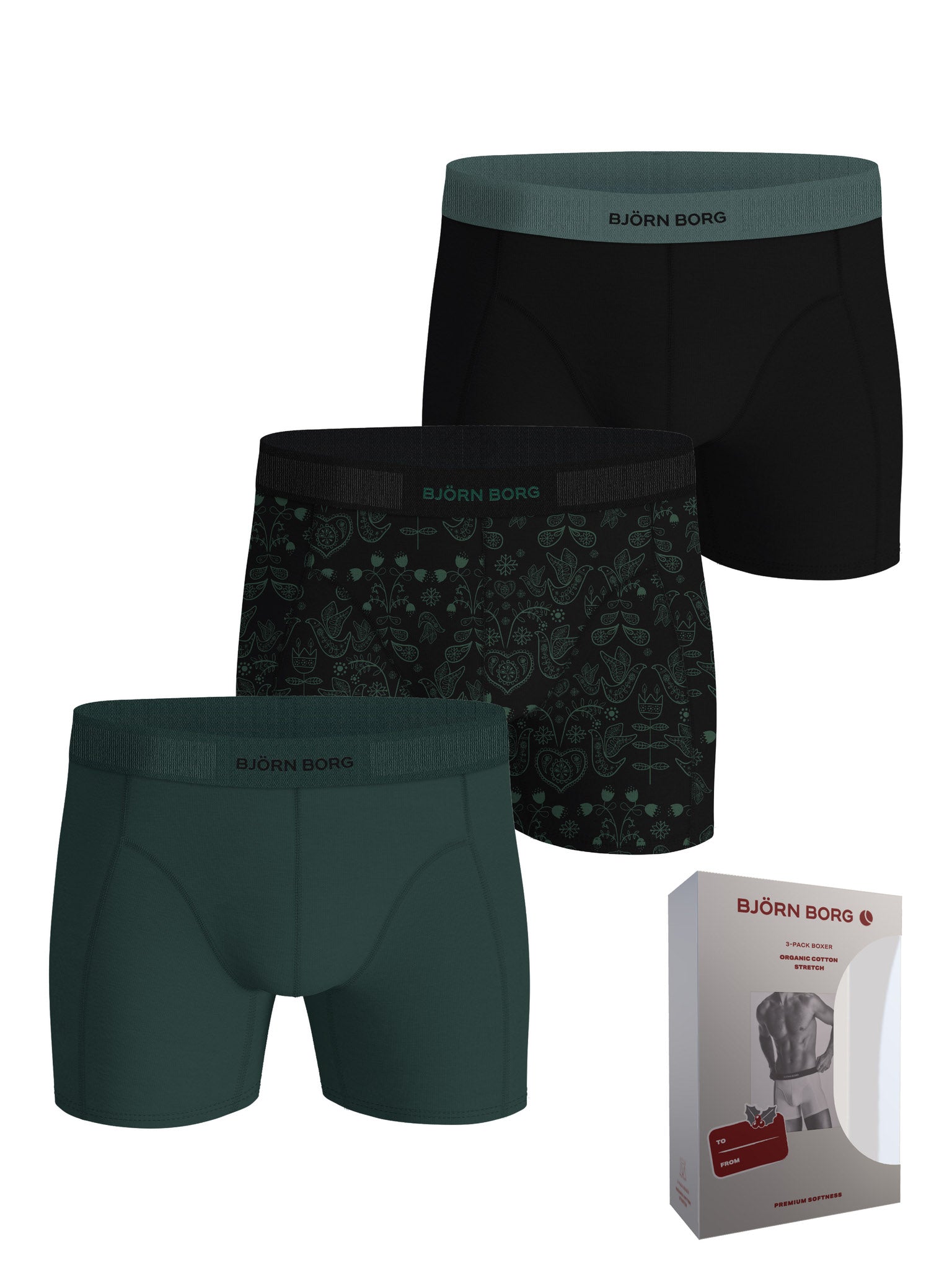 BJÖRN BORG Organic Cotton Stretch Boxer 3p Multipack 1