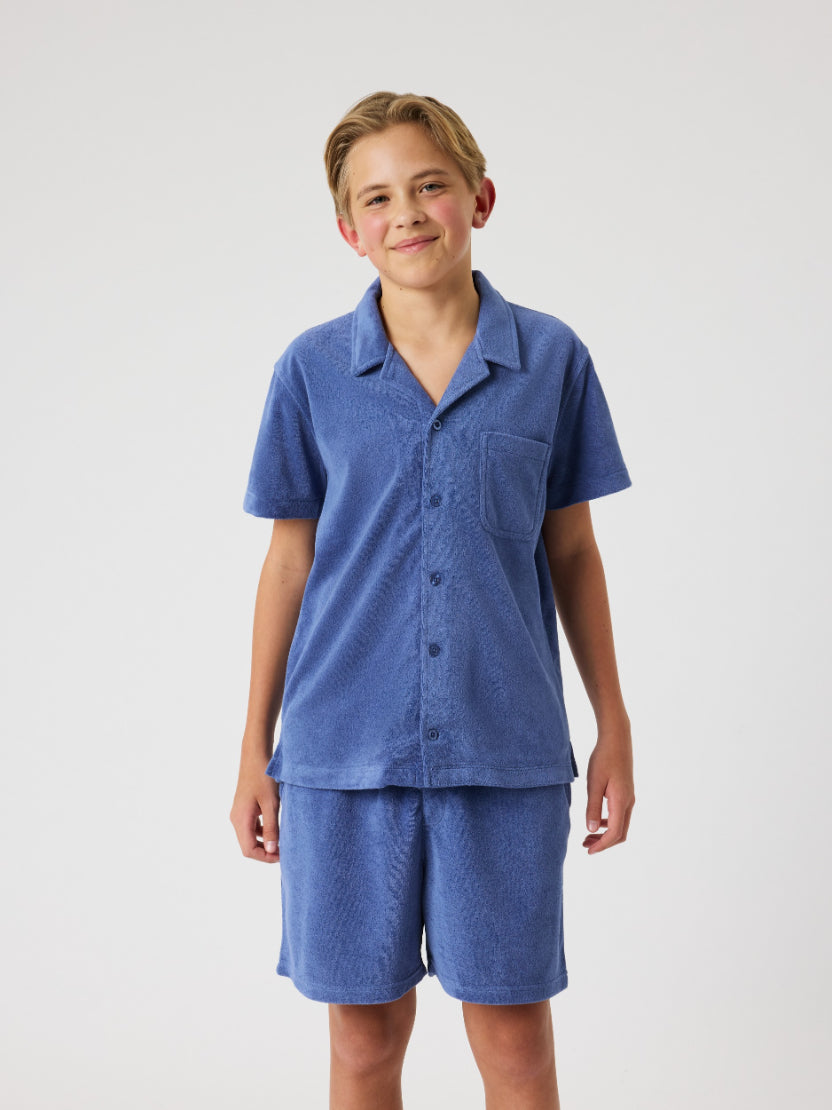 BJÖRN BORG Borg Toweling Pool Shirt Coastal Fjord