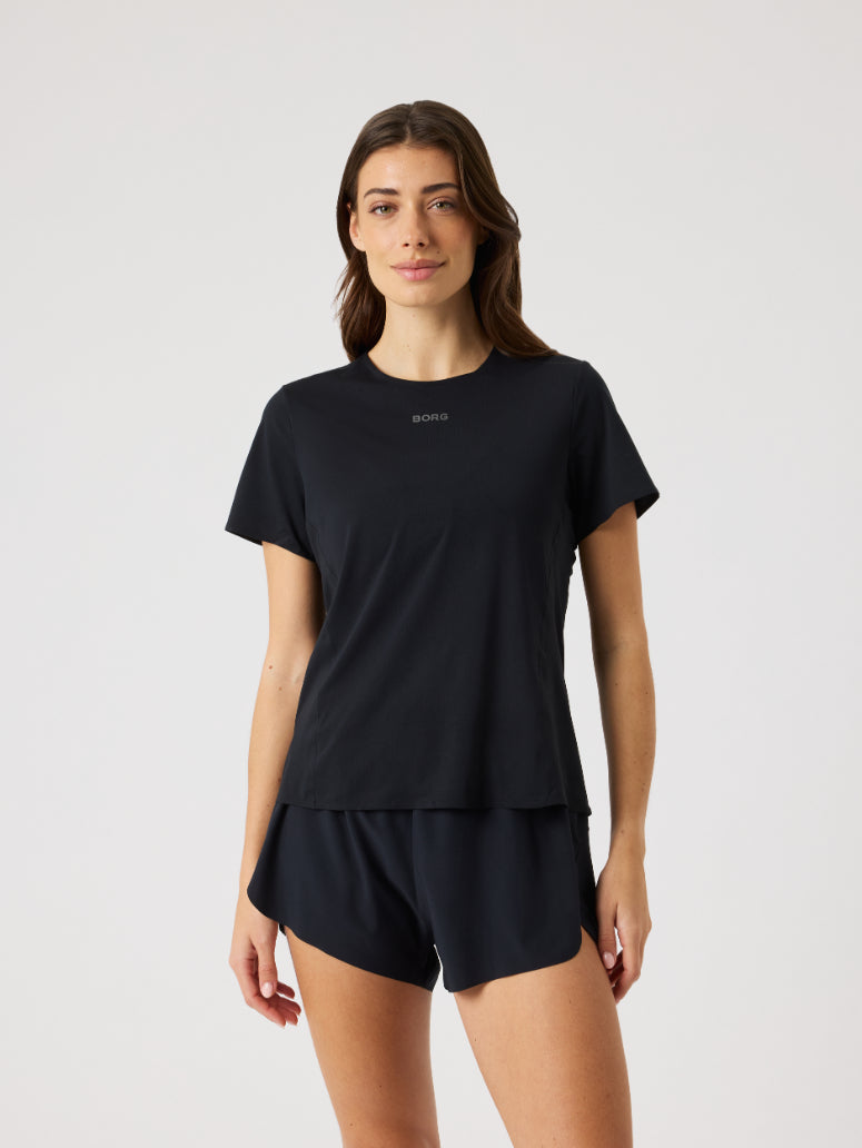 BJÖRN BORG Borg Performance Feather T-shirt Black Beauty
