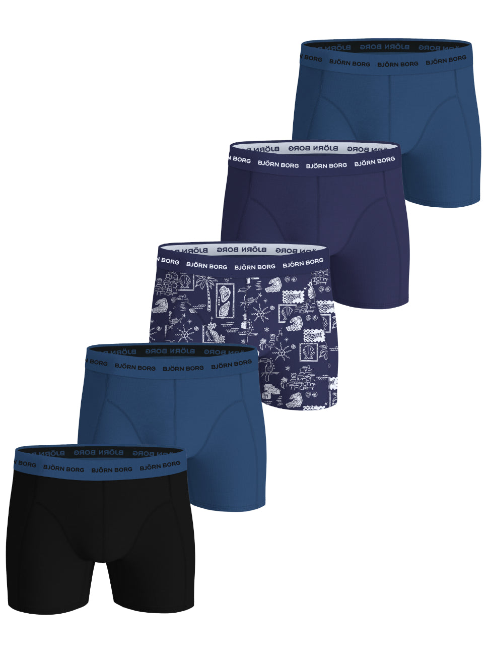 BJÖRN BORG Cotton Stretch Boxer 5p Multipack 3