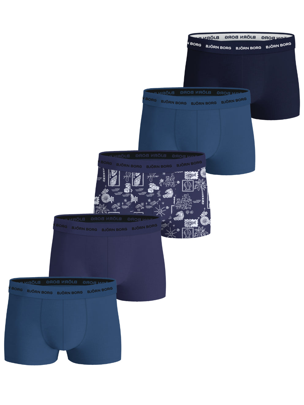 BJÖRN BORG Cotton Stretch Trunk 5p Multipack 1
