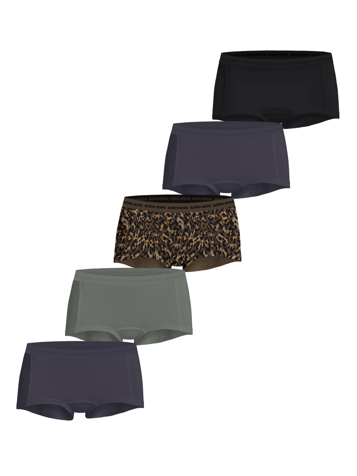 BJÖRN BORG Everyday Cotton Boxer Shorts 5p Multipack 1 (MP001)