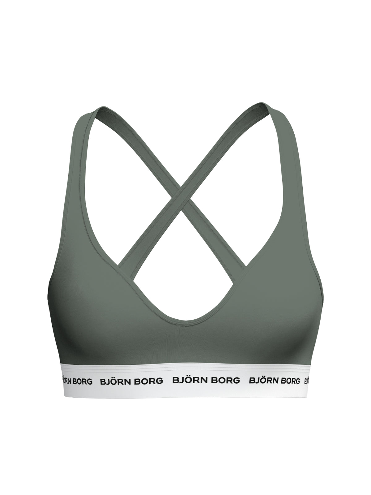 BJÖRN BORG Logo Bralette Agave Green