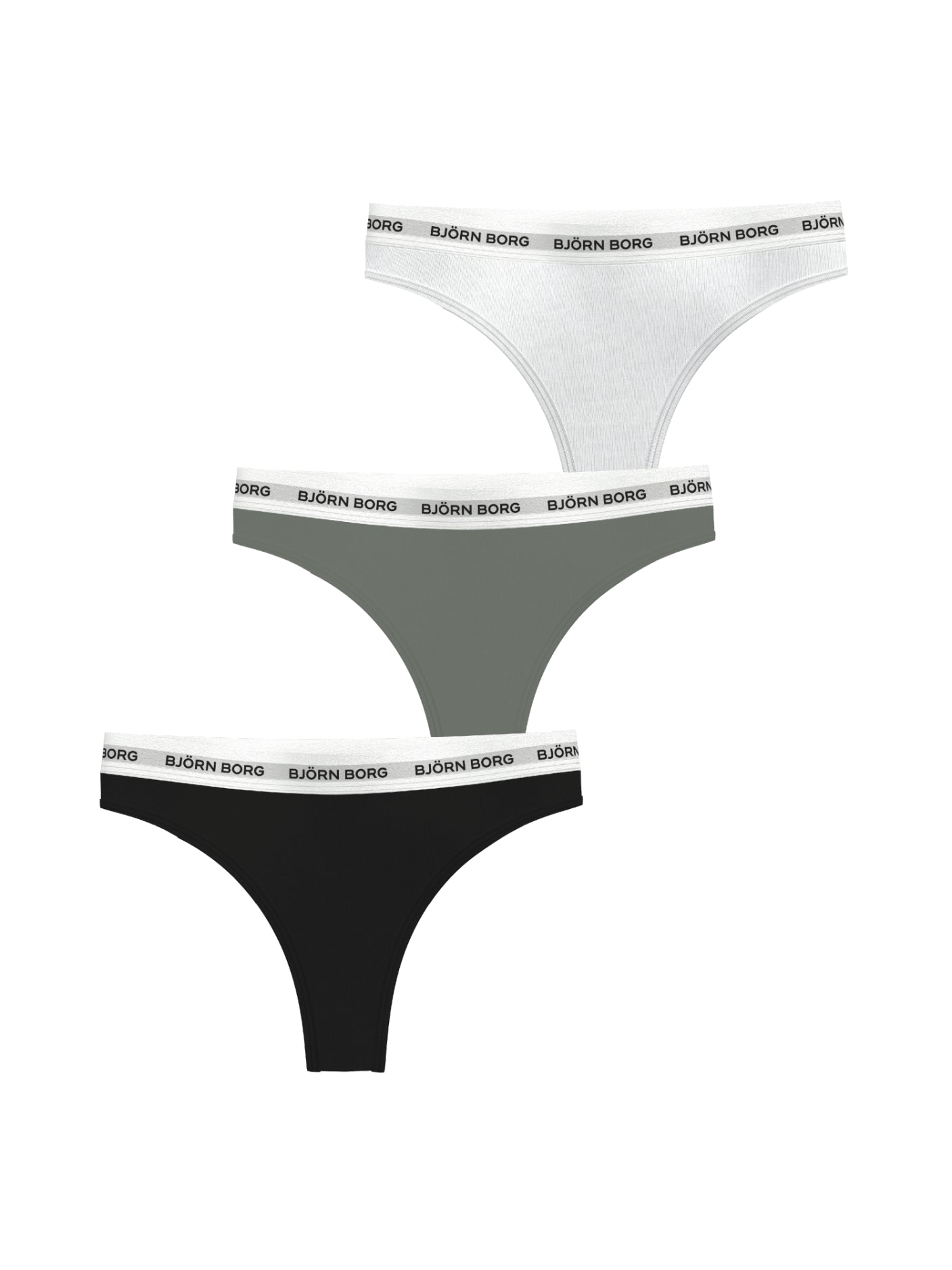 BJÖRN BORG Logo Thong 3p Multipack 1